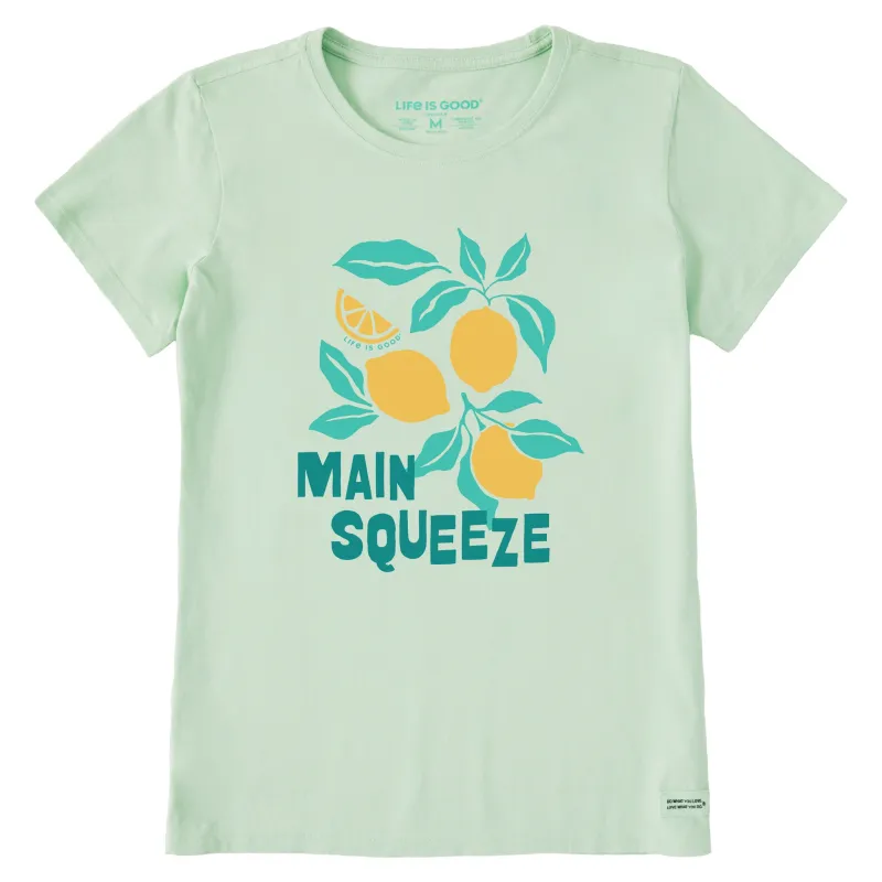 Women's Main Squeeze Lemons Short Sleeve Crusher Tee sold by Life is Good