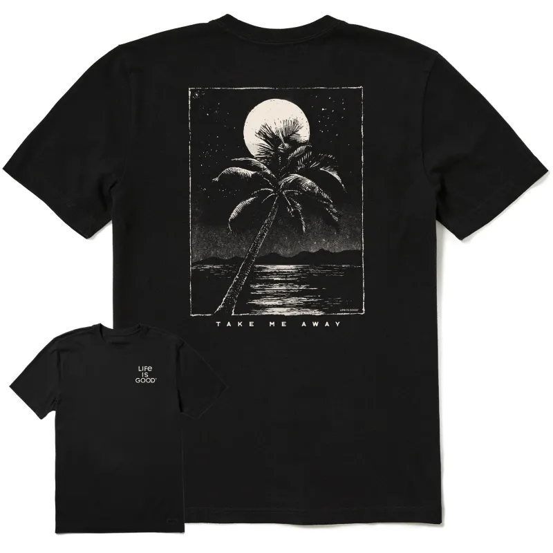 Men's Take Me Away Palm Short Sleeve Tee sold by Life is Good