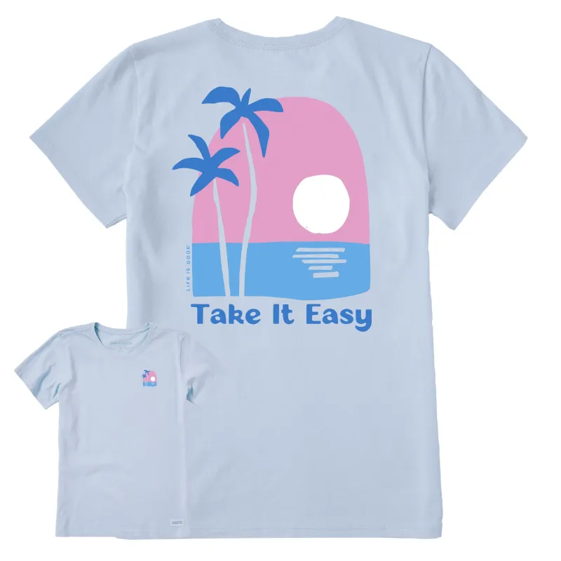 Women's Take it Easy Palms Short Sleeve Crusher Tee sold by Life is Good
