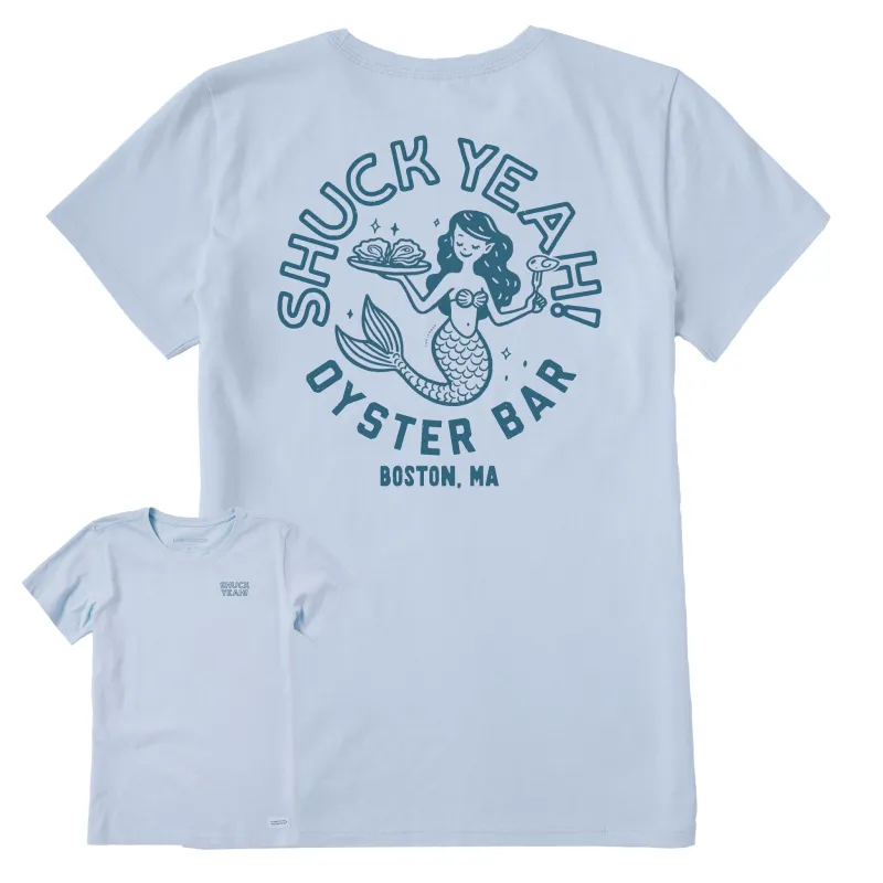 Women's Shuck Yeah Oyster Bar Short Sleeve Crusher Tee made by Life is Good