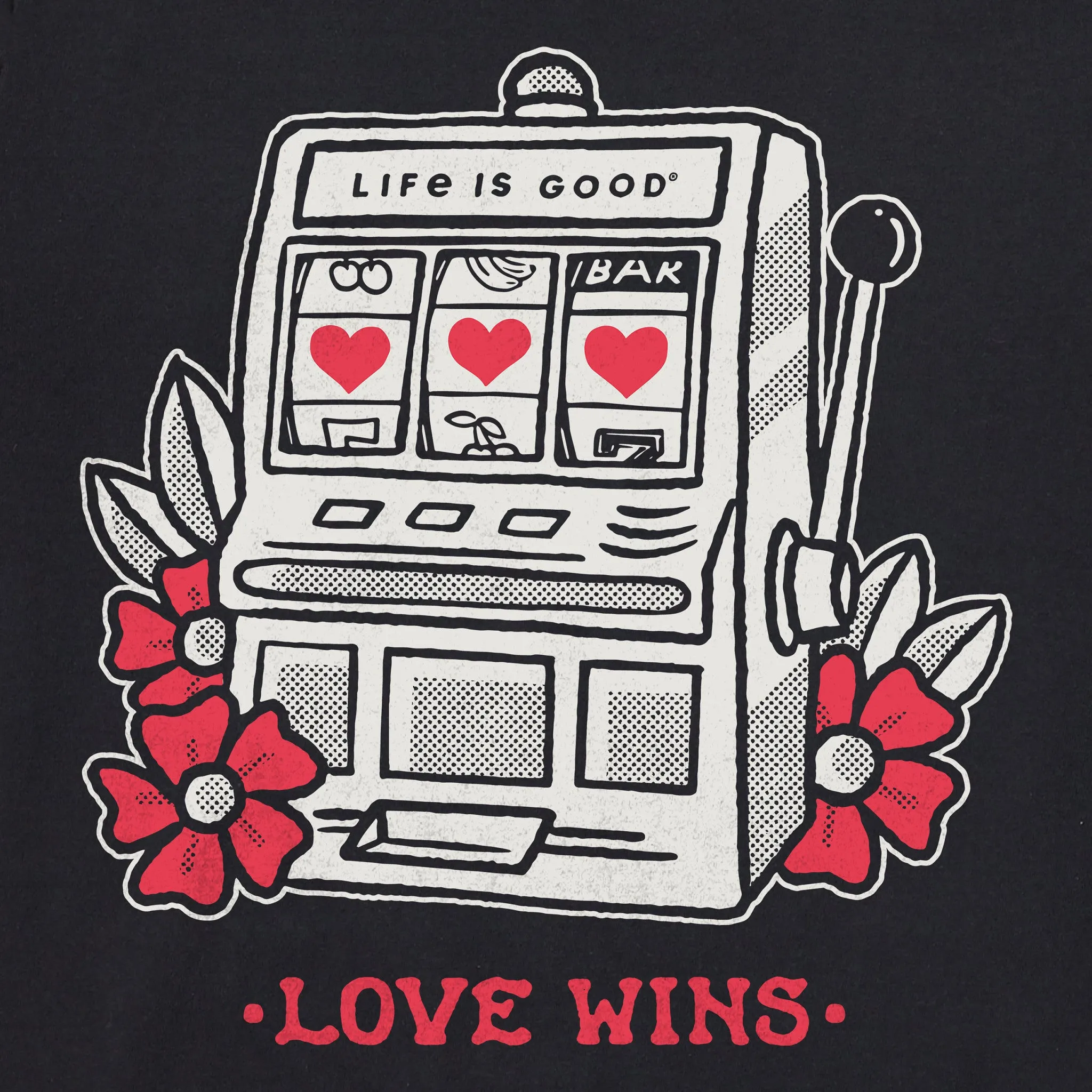 Men's Love Wins Slot Machine Short Sleeve Tee sold by Life is Good product image thumbnail 4