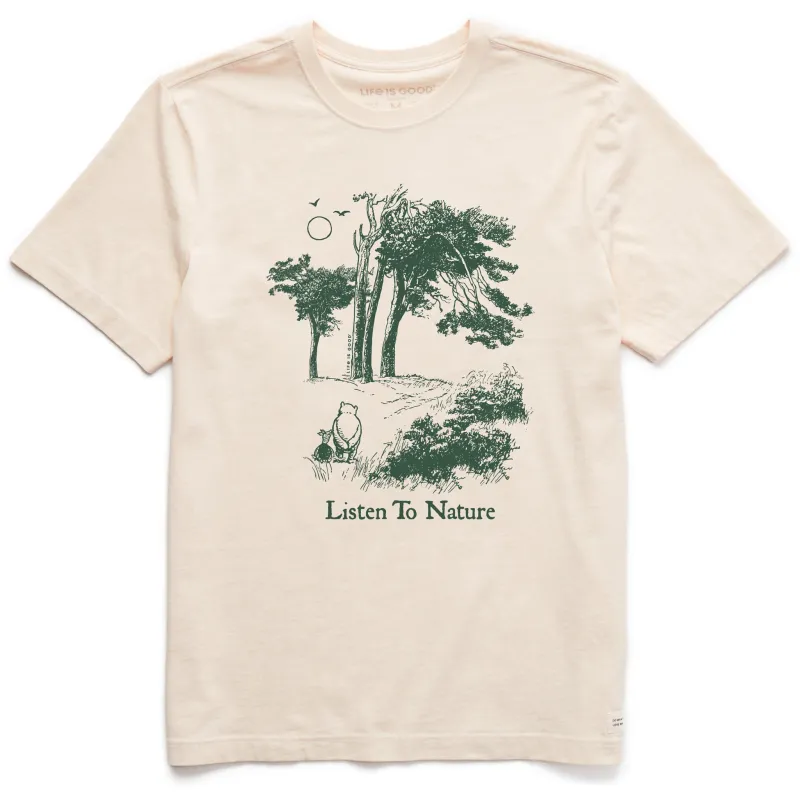 Men's Listen to Nature, Winnie Short Sleeve Crusher Tee sold by Life is Good