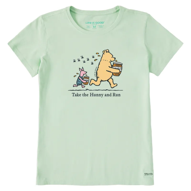 Women's Take the Hunny and Run Short Sleeve Crusher Tee sold by Life is Good