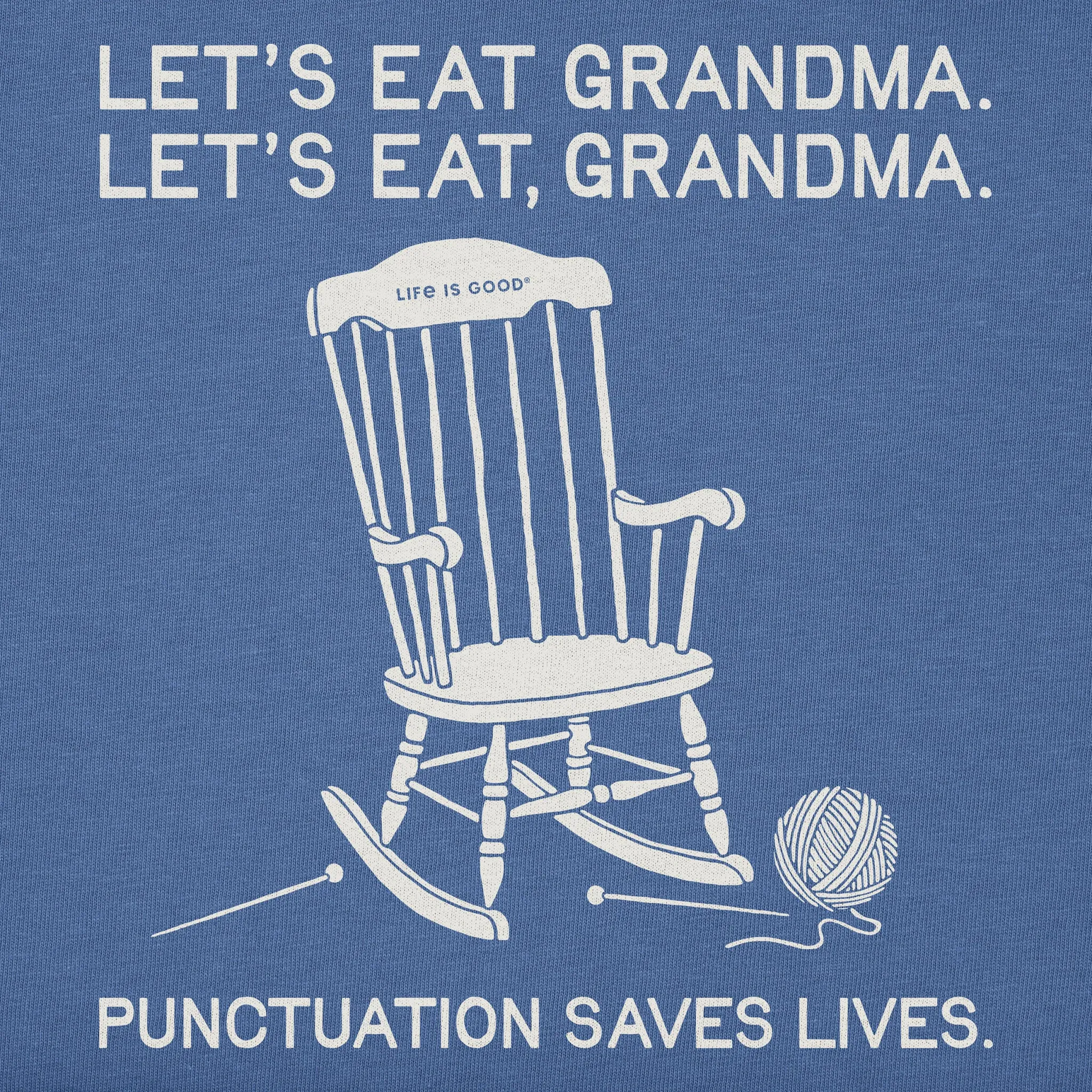 Men's Let's Eat Grandma Short Sleeve Tee sold by Life is Good product image thumbnail 4