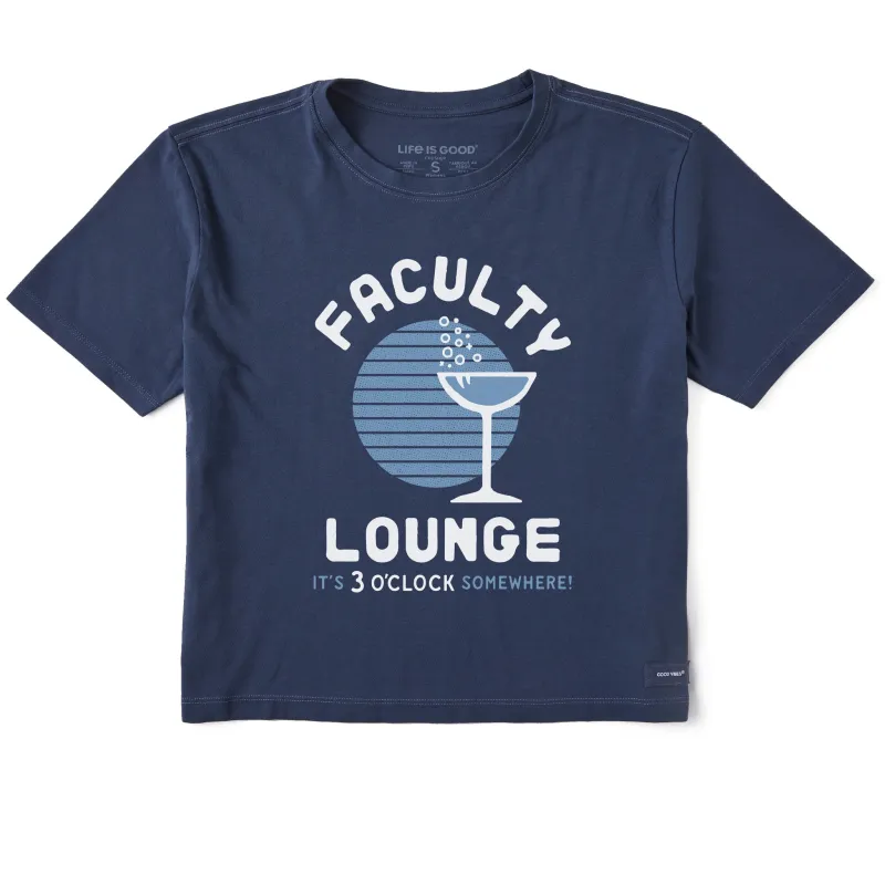 Women's Faculty Lounge Short Sleeve Crusher Boxy Tee sold by Life is Good