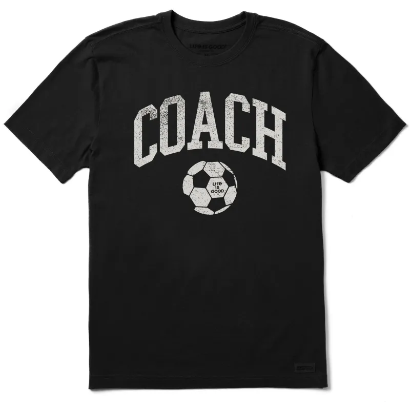 Men's Soccer Coach Short Sleeve Tee sold by Life is Good