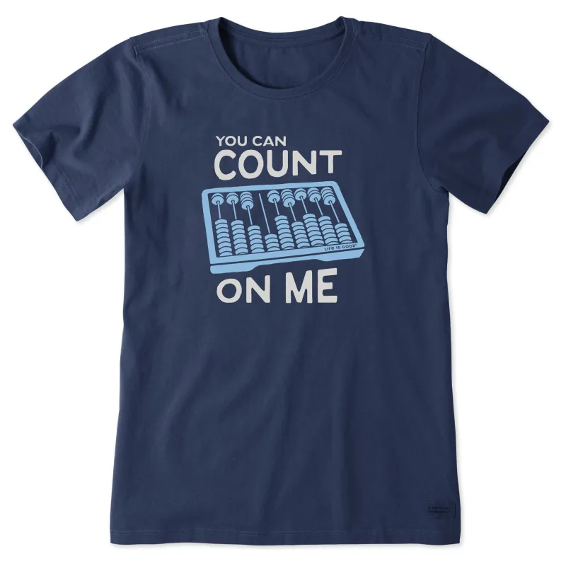 Women's Count on Me Abacus Short Sleeve Tee sold by Life is Good