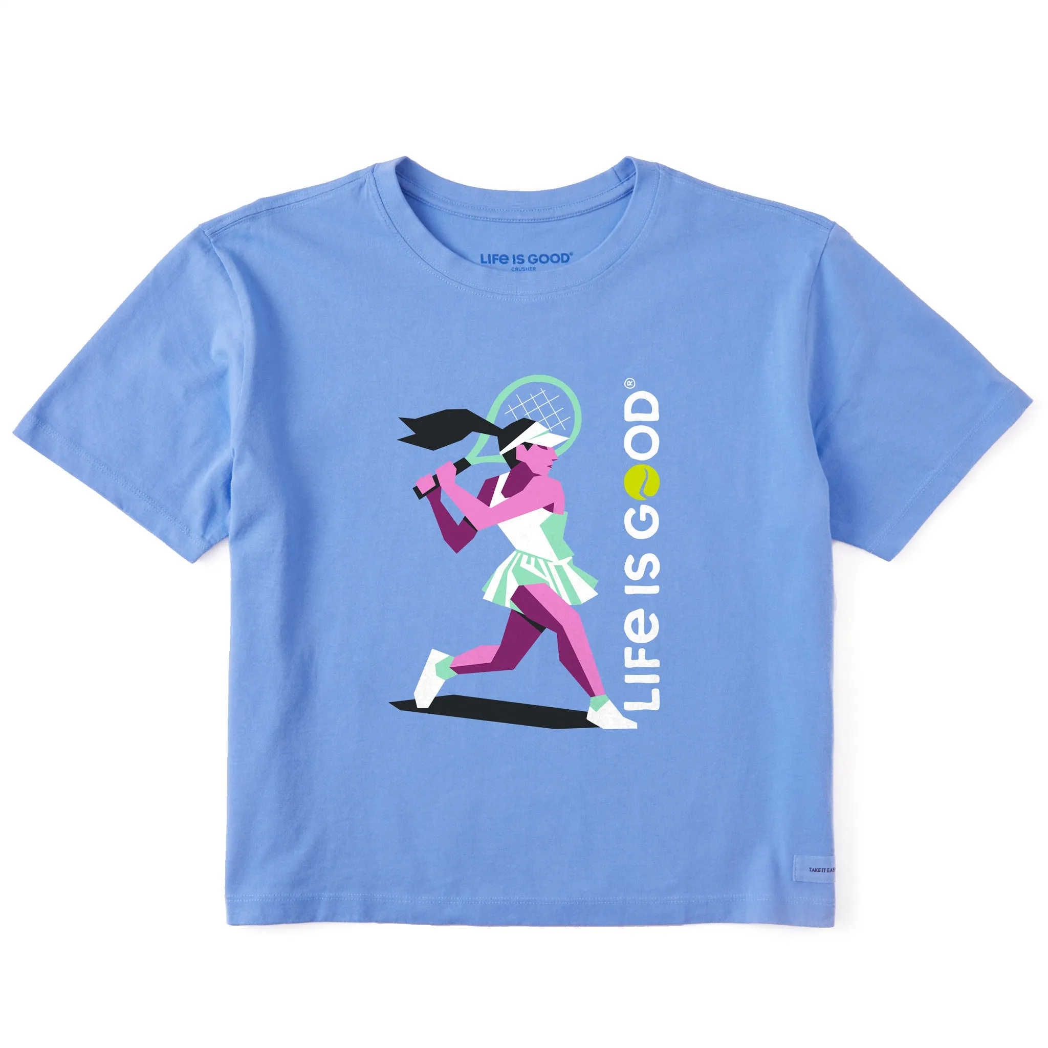 Women's Life is Good Tennis Player Short Sleeve Crusher Boxy Tee sold by Life is Good