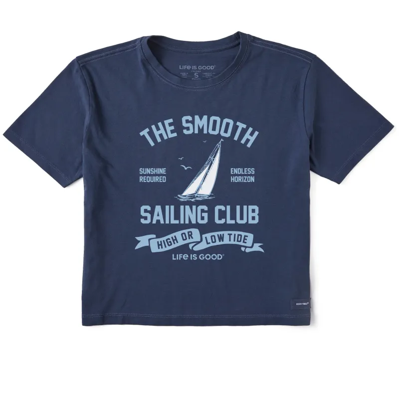 Women's Smooth Sailing Club Short Sleeve Crusher Boxy Tee sold by Life is Good