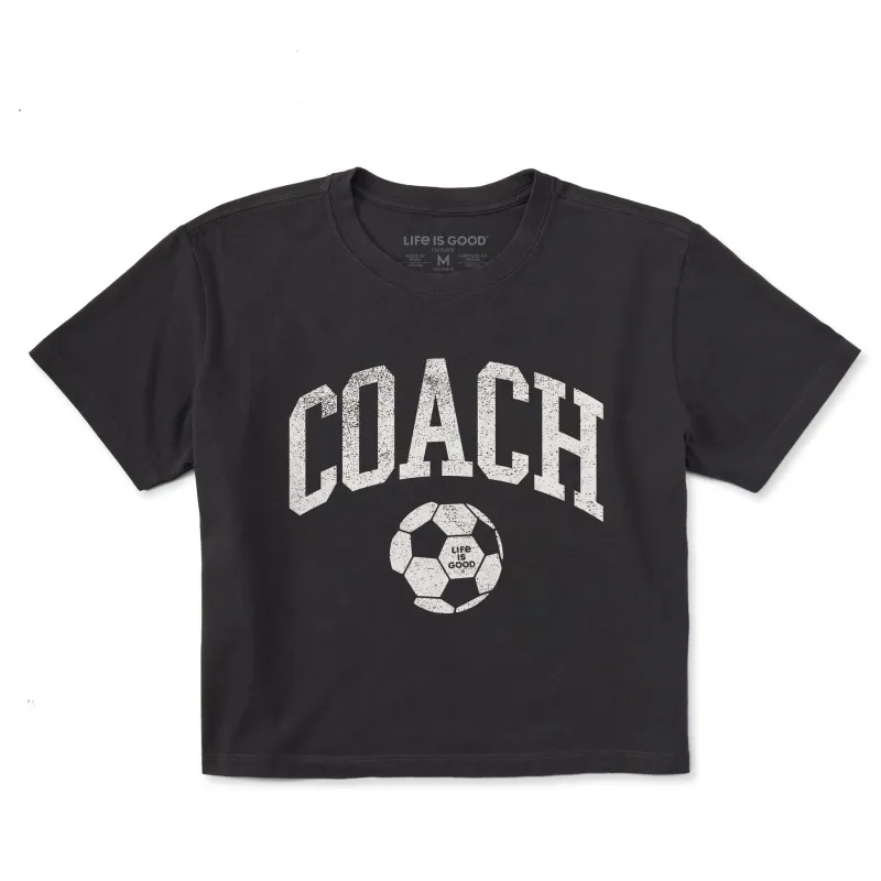 Women's Soccer Coach Short Sleeve Crusher Boxy Tee sold by Life is Good