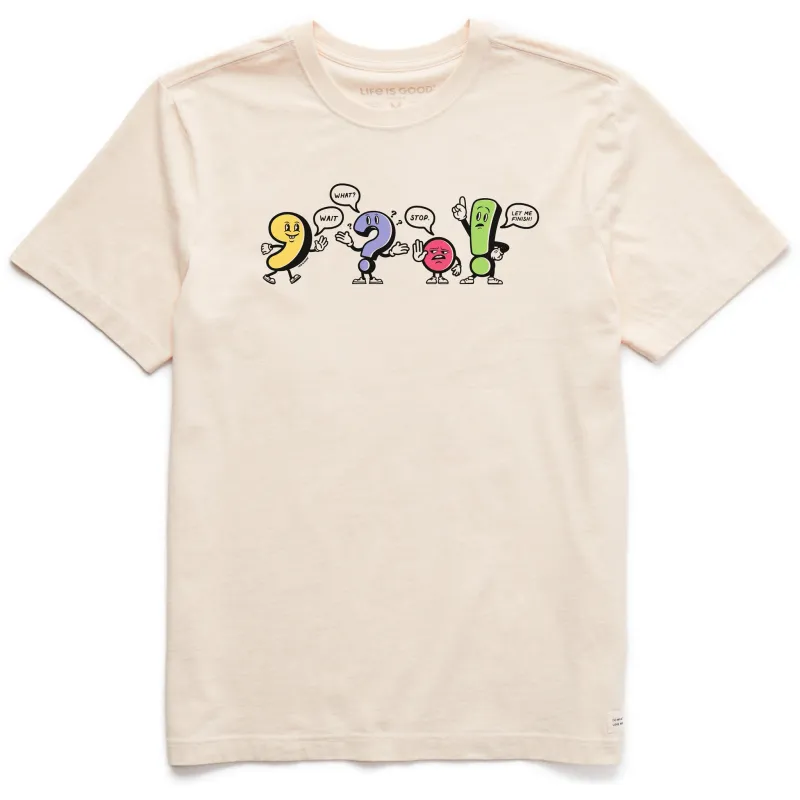 Men's Punctuation Buddies Short Sleeve Crusher Tee sold by Life is Good