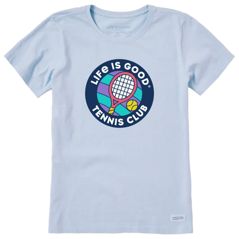 Women's Life is Good Tennis Club Short Sleeve Crusher Tee sold by Life is Good