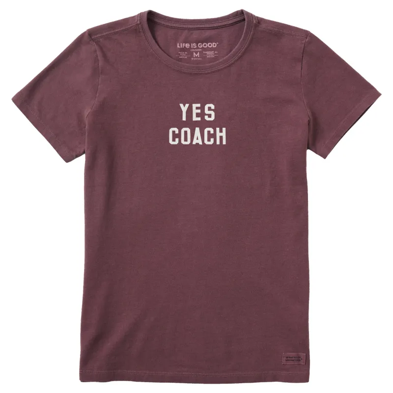 Women's Yes Coach Short Sleeve Crusher Tee made by Life is Good