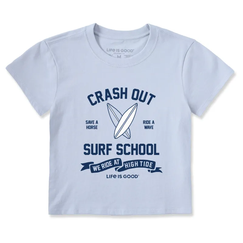 Women's Crash Out Surf School Crusher-LITE Shrunken Tee sold by Life is Good