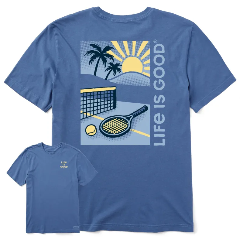 Men's Tennis Court Beach Short Sleeve Tee sold by Life is Good
