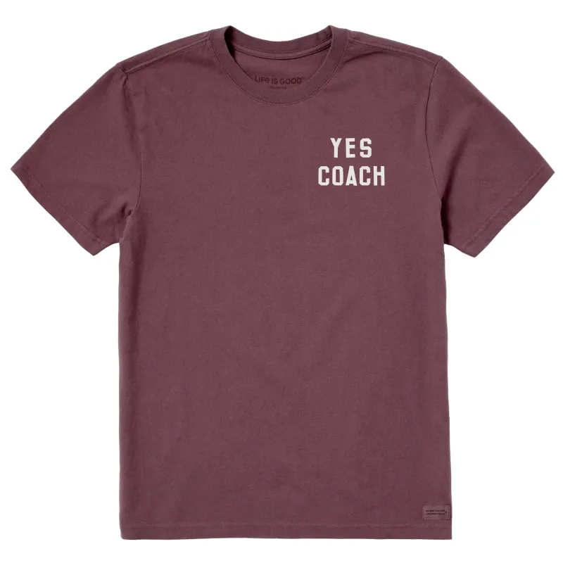 Men's Yes Coach Short Sleeve Crusher Tee sold by Life is Good