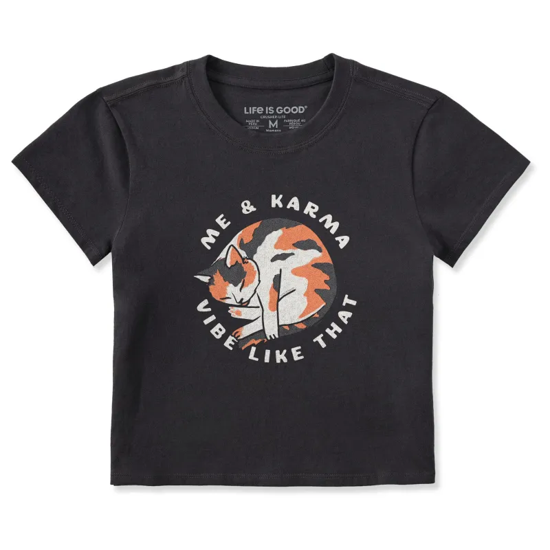 Women's Me & Karma Vibe Like That Crusher-LITE Shrunken Tee sold by Life is Good