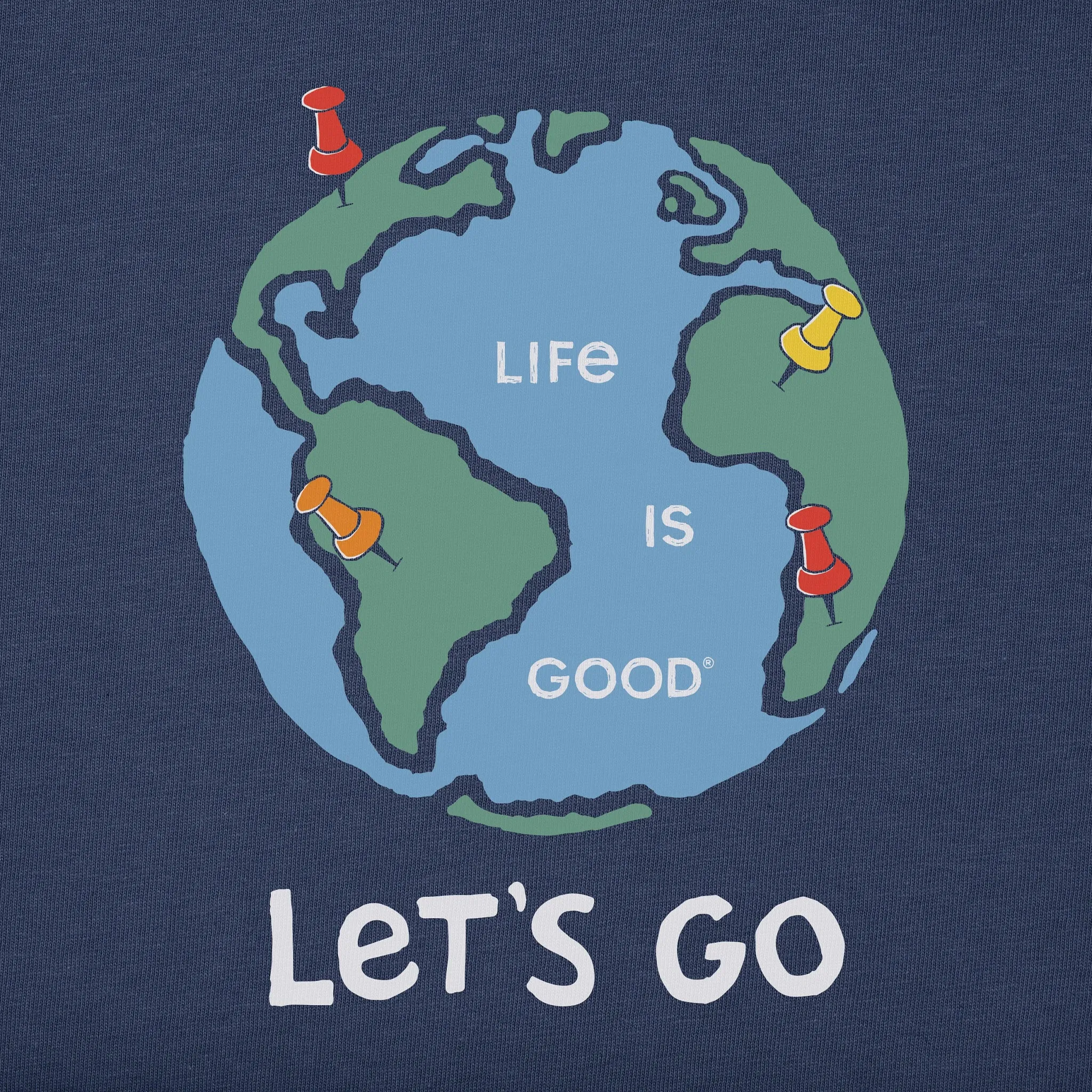 Men's Let's Go Short Sleeve Crusher Tee sold by Life is Good product image thumbnail 2