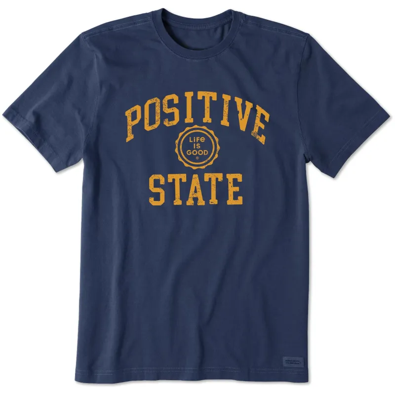 Men's Positive State Short Sleeve Crusher Tee sold by Life is Good