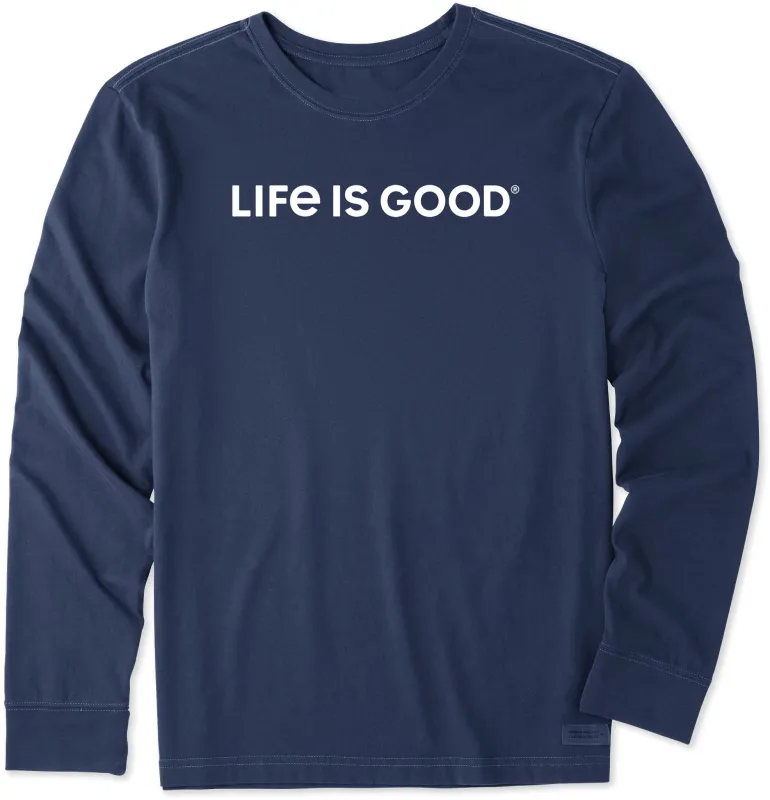 Men's LIG Tonal Horizontal Long Sleeve Crusher Tee sold by Life is Good