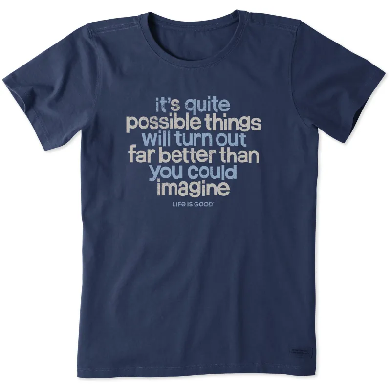 Women's Better than you could imagine Short Sleeve Crusher Tee sold by Life is Good