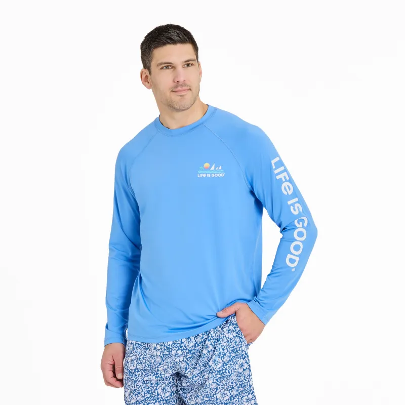 Men's Sunset Sail Long Sleeve Rashguard sold by Life is Good