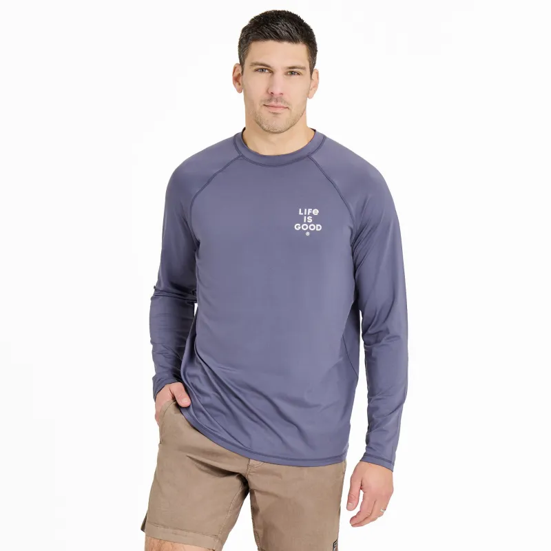 Men's Sunburst Lighthouse Long Sleeve Rashguard sold by Life is Good