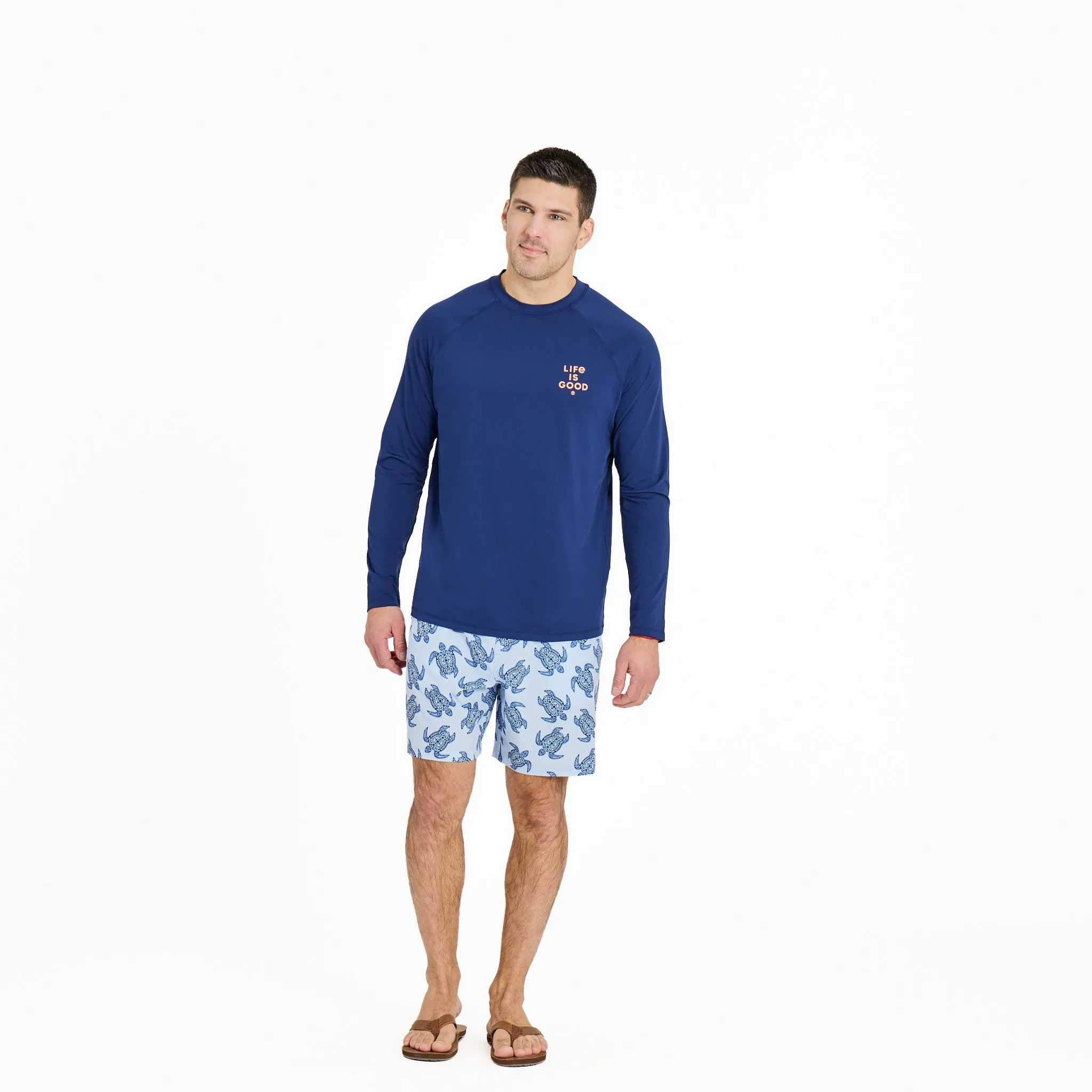 Men's Life is Good Stack Long Sleeve Rashguard sold by Life is Good product image thumbnail 3