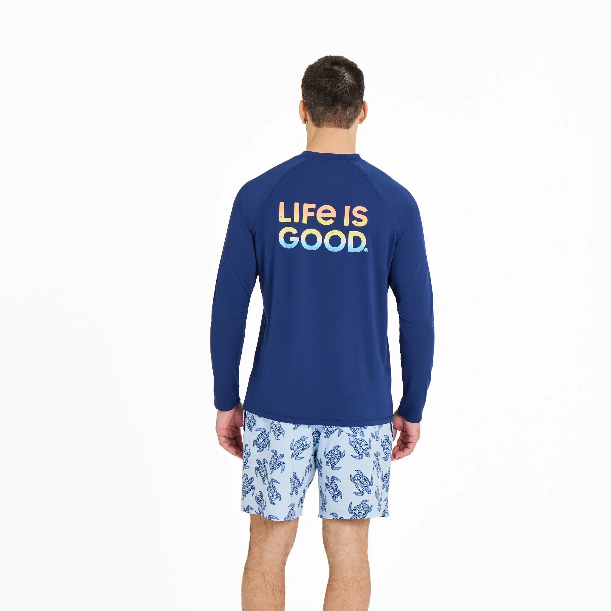 Men's Life is Good Stack Long Sleeve Rashguard sold by Life is Good product image thumbnail 5