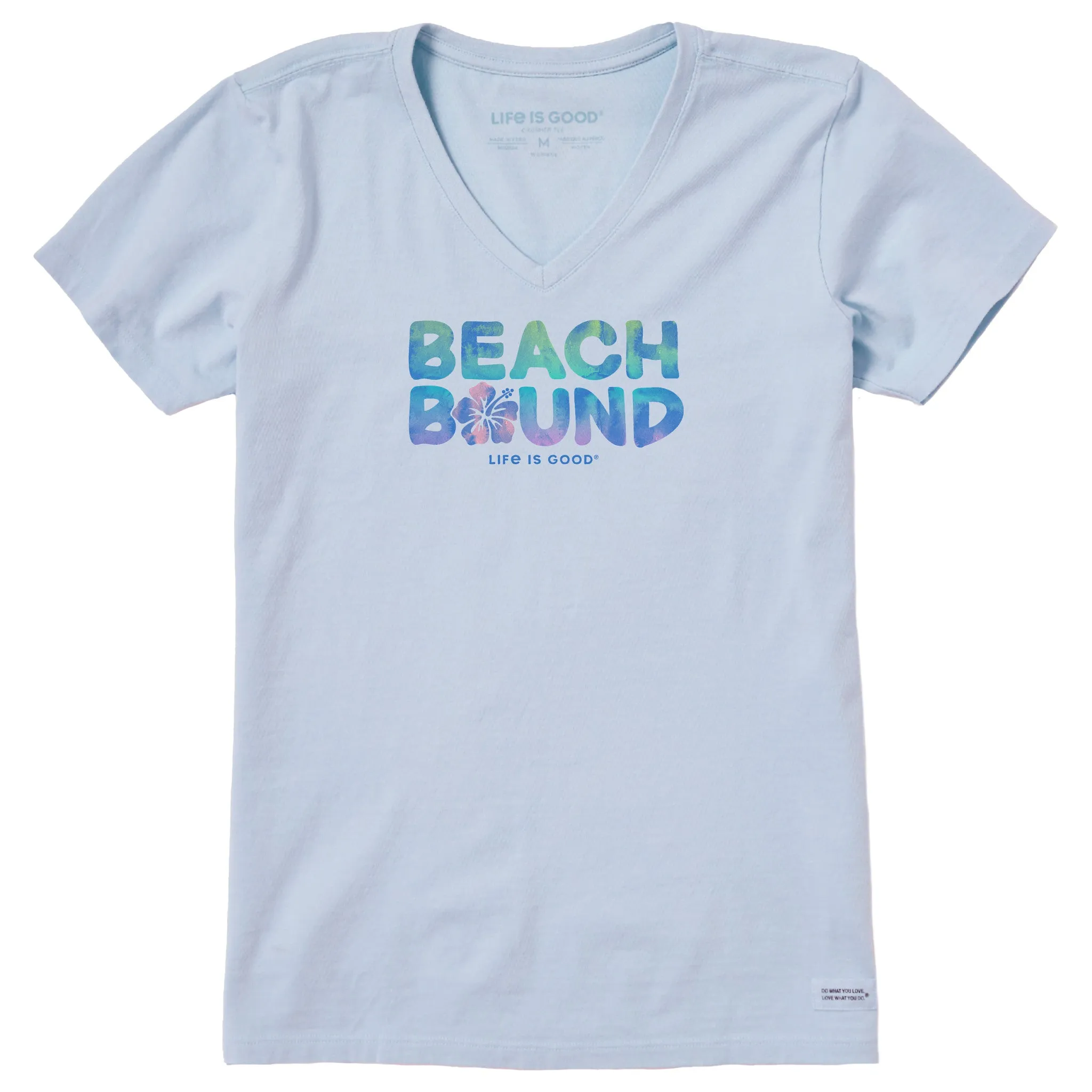 Women's Wordsmith Beach Bound Hibiscus Short Sleeve Vee sold by Life is Good product image thumbnail 5