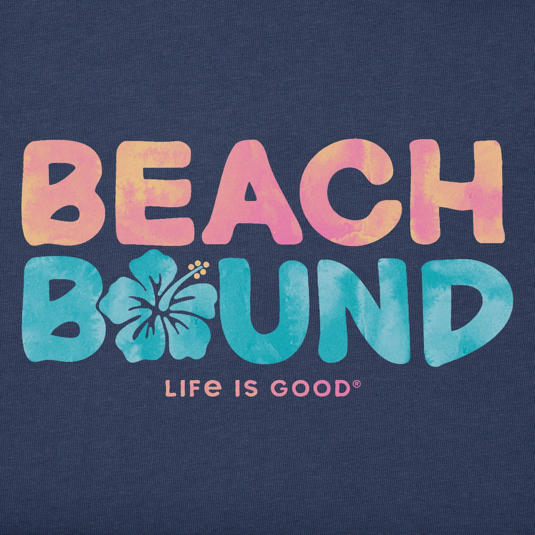 Women's Wordsmith Beach Bound Hibiscus Short Sleeve Vee sold by Life is Good product image thumbnail 2
