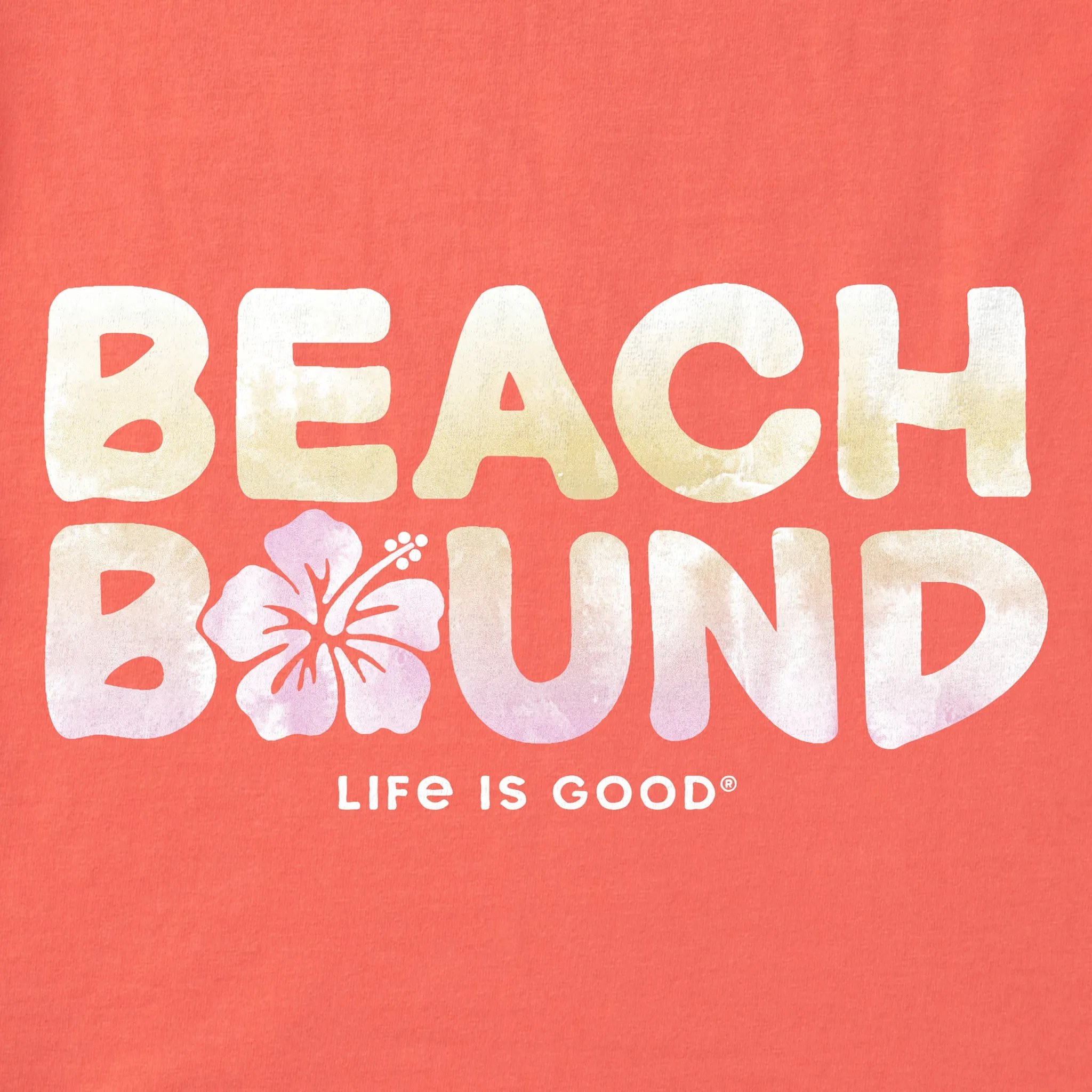 Women's Wordsmith Beach Bound Hibiscus Short Sleeve Vee sold by Life is Good product image thumbnail 4