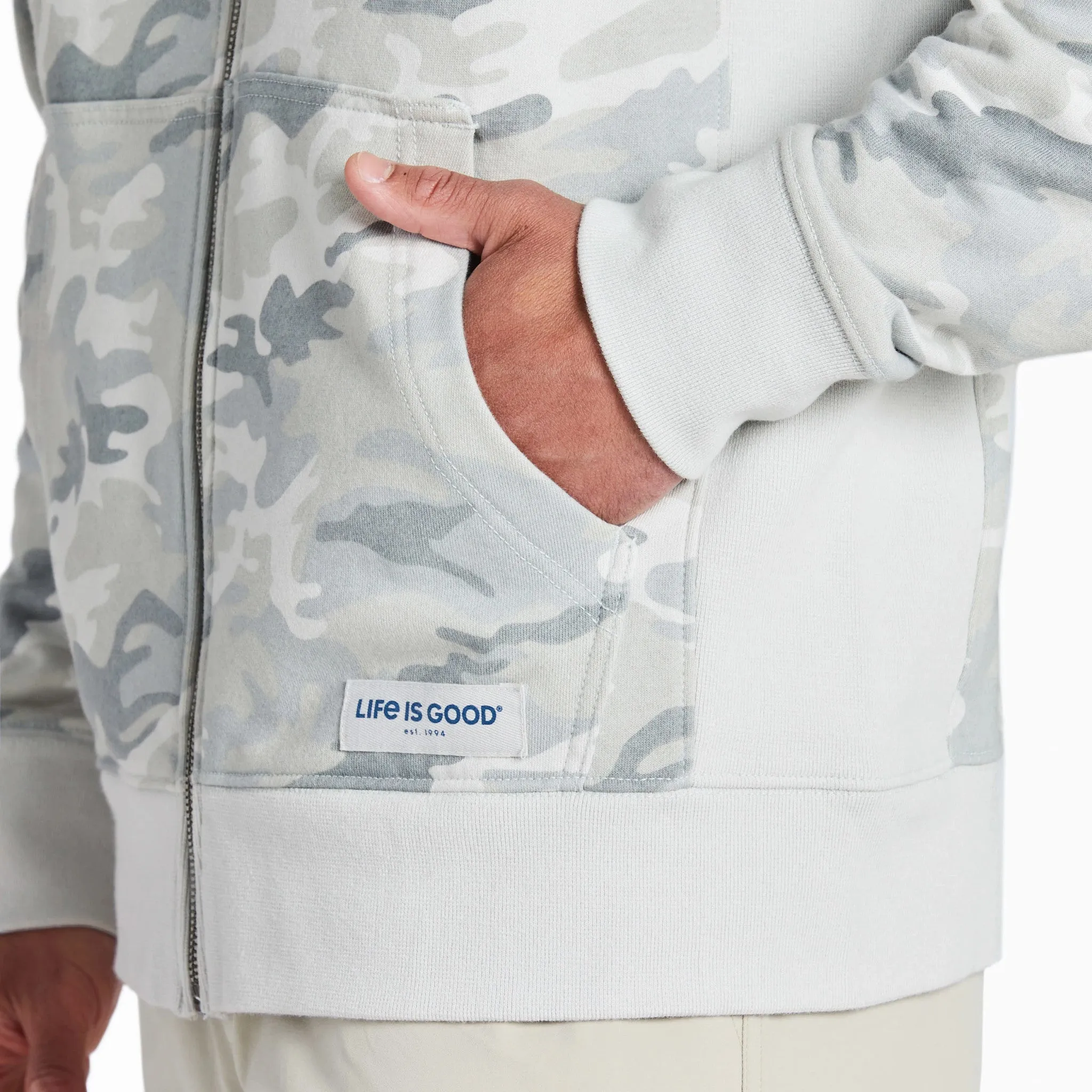 Men's Ballyard Tailwhip Simply True Fleece Zip Hoodie sold by Life is Good product image thumbnail 4