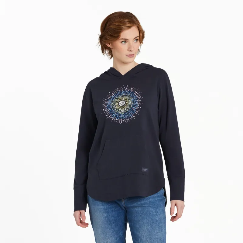 Women's Heart Rays Crusher-FLEX Hoodie Tunic sold by Life is Good