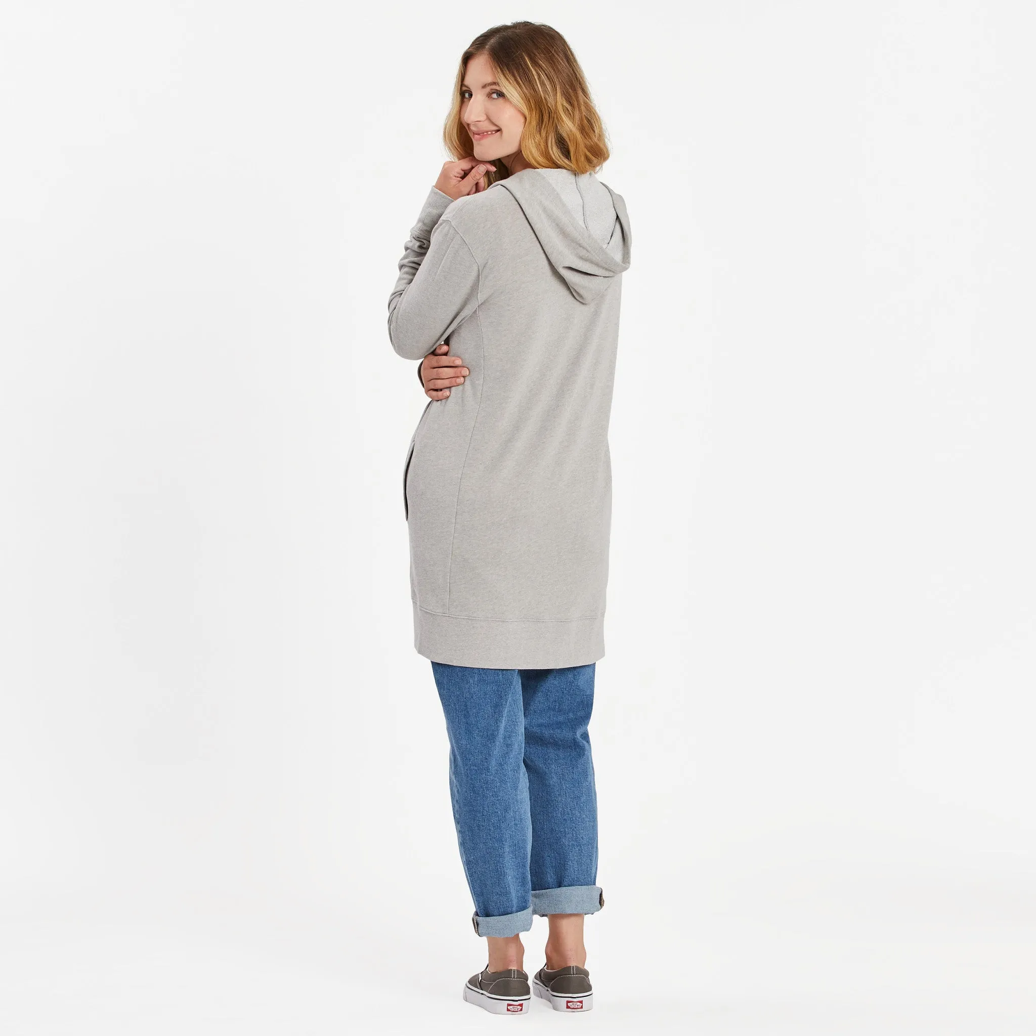 Women's Good Vibes Wordmark Beyond Hip French Terry Tunic sold by Life is Good product image thumbnail 3