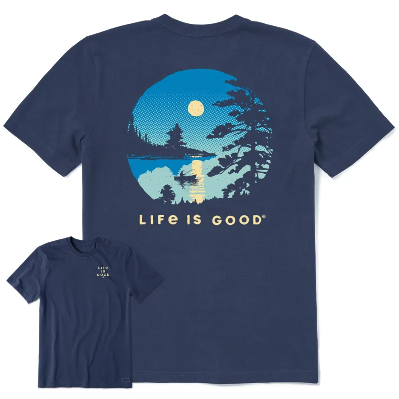 Men's Moonlit Lake Short Sleeve Tee sold by Life is Good