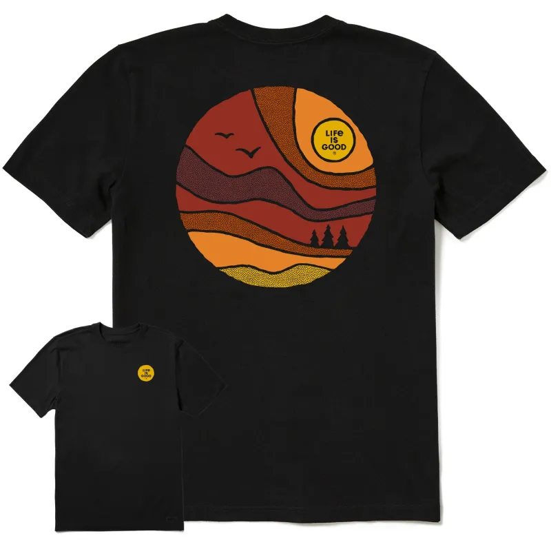 Men's Golden Hour Landscape Short Sleeve Tee sold by Life is Good