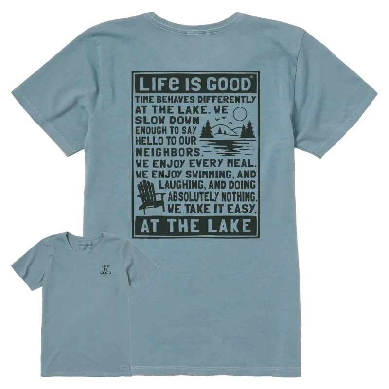 Women's Berts Lake Manifesto Short Sleeve Crusher Tee made by Life is Good