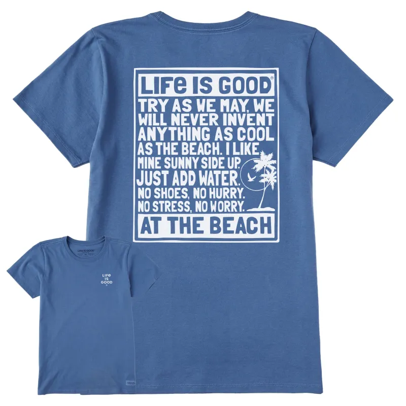 Women's Berts Beach Manifesto Short Sleeve Crusher Tee sold by Life is Good