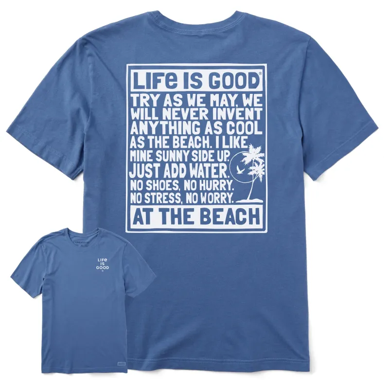 Men's Berts Beach Manifesto Short Sleeve Crusher Tee sold by Life is Good