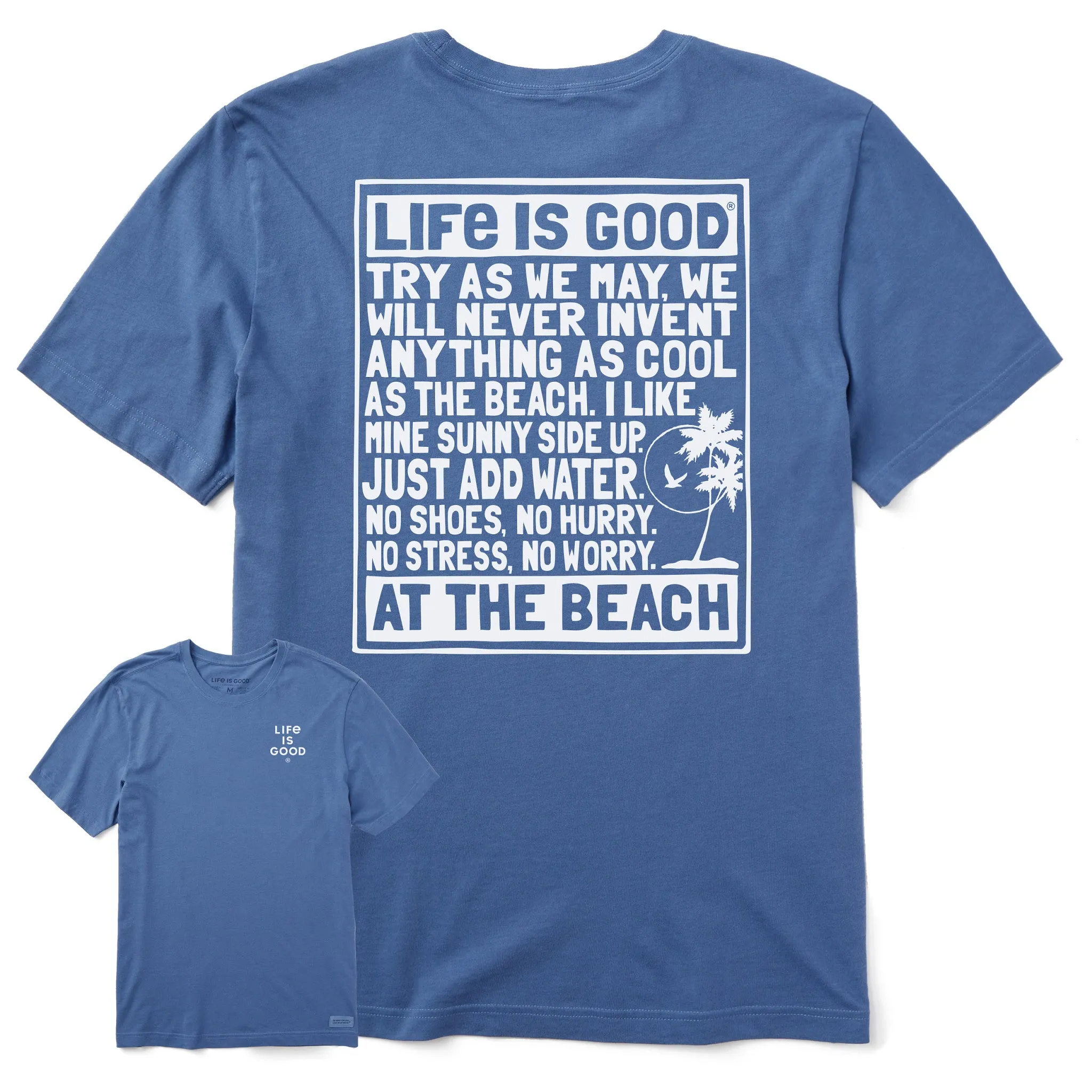 Men's Berts Beach Manifesto Short Sleeve Crusher Tee sold by Life is Good