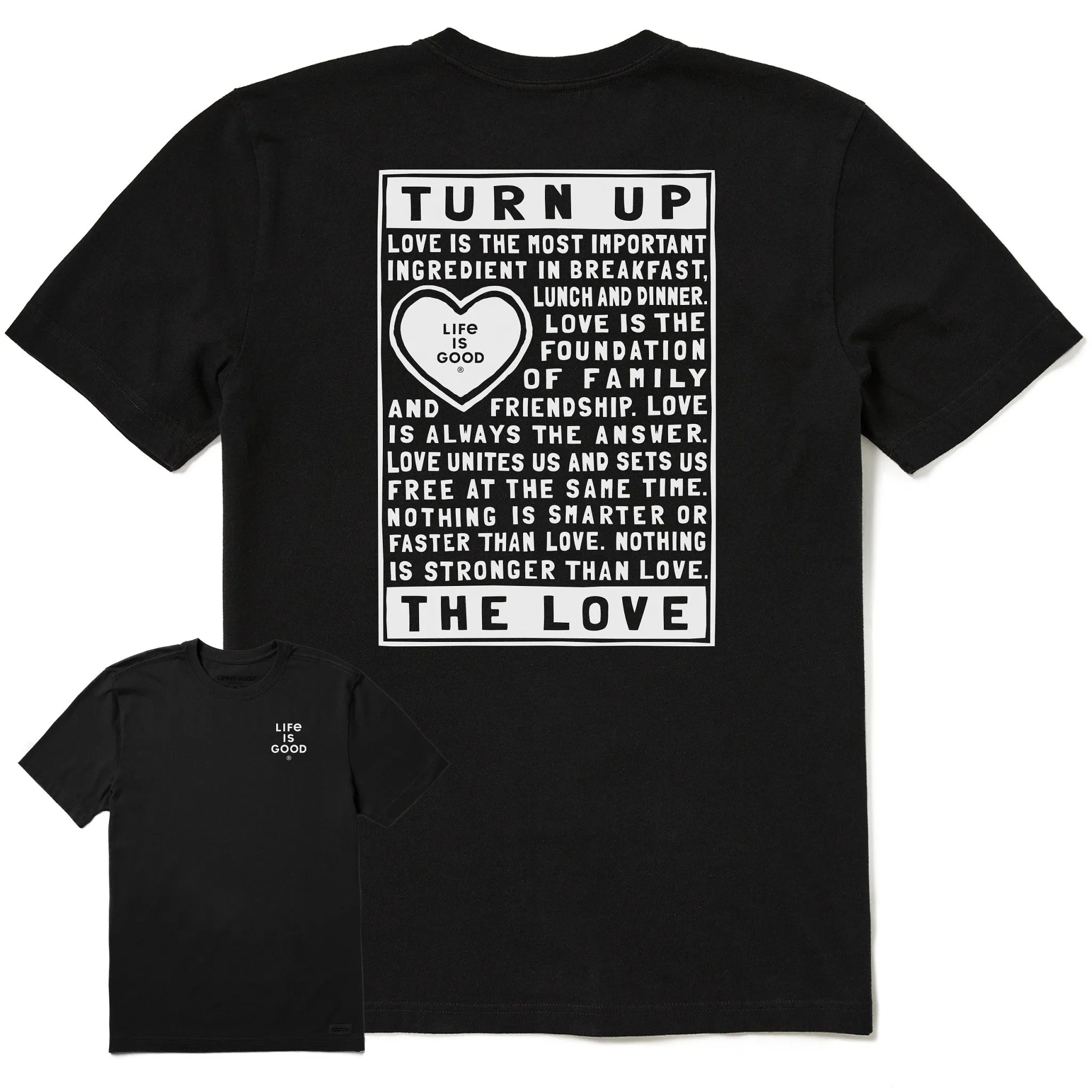 Men's Berts Love Manifesto Short Sleeve Crusher Tee sold by Life is Good product image thumbnail 4