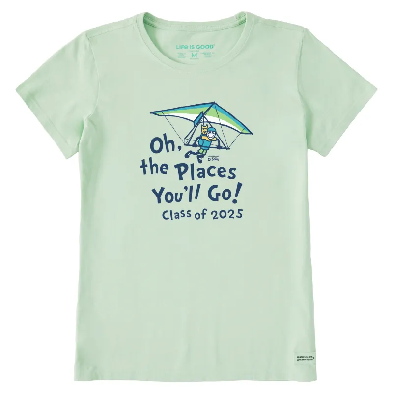 Women's Oh the Places You'll Hangglide 2025 Short Sleeve Crusher Tee sold by Life is Good