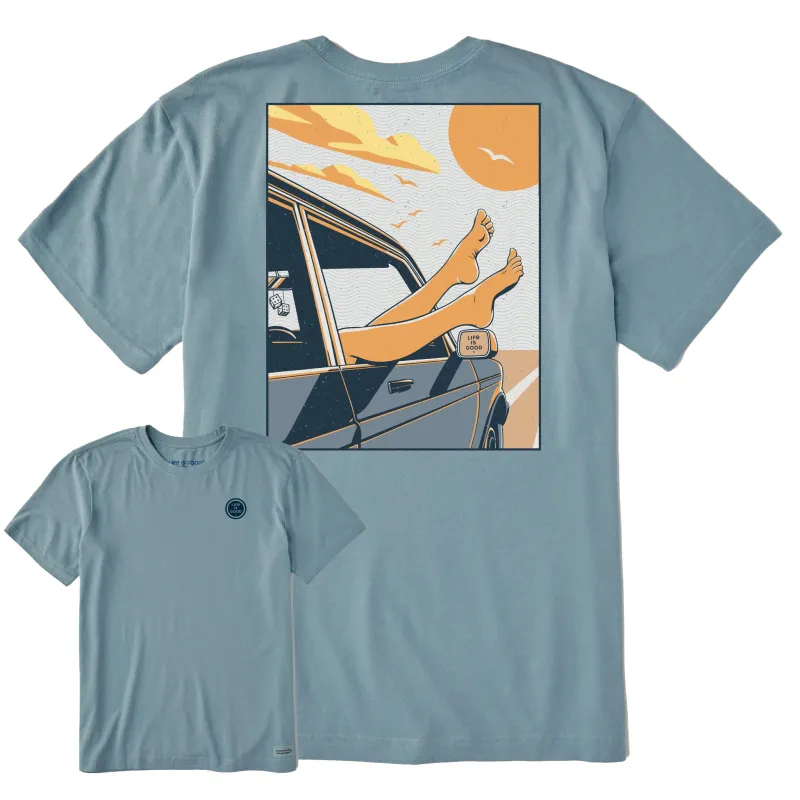 Men's That Road Trip Feeling Short Sleeve Crusher Tee sold by Life is Good