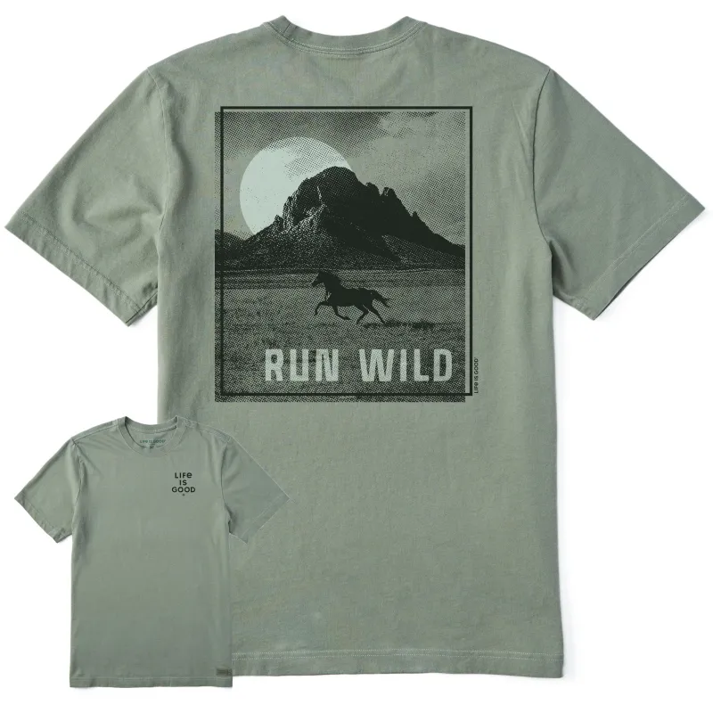 Men's Run Wild Short Sleeve Tee sold by Life is Good