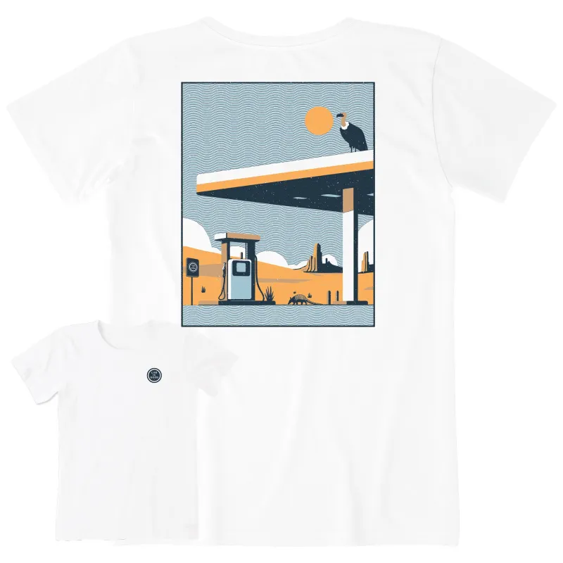 Women's Lonely Gas Station Short Sleeve Tee sold by Life is Good