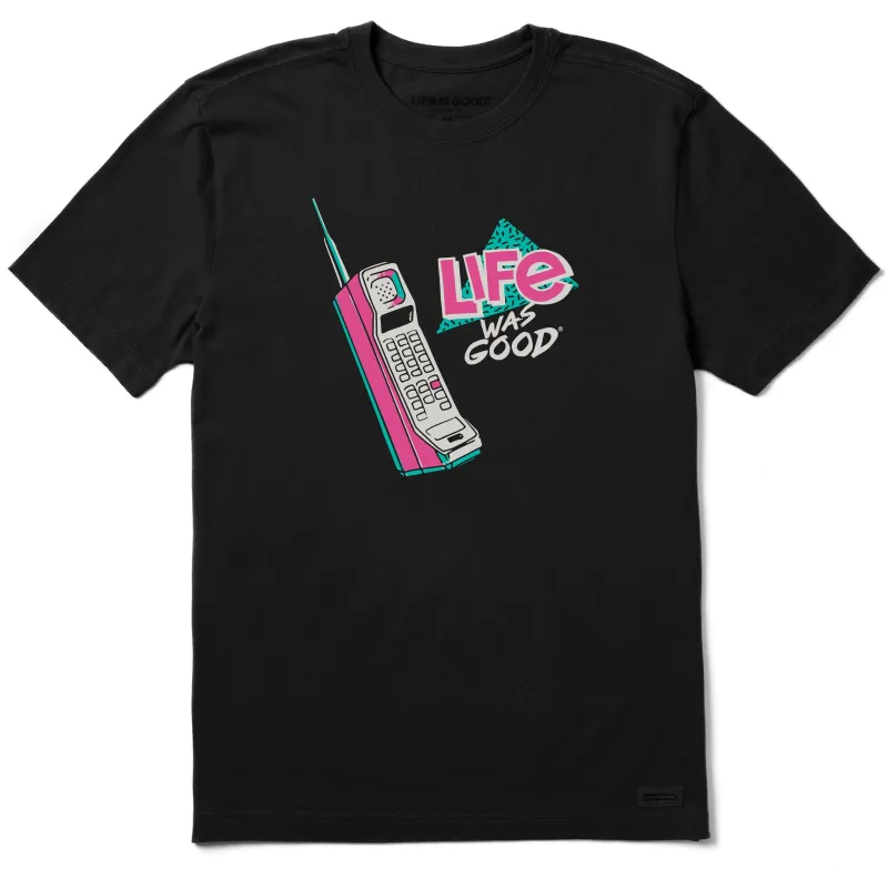 Men's Life Was Good Brick Phone Short Sleeve Tee sold by Life is Good