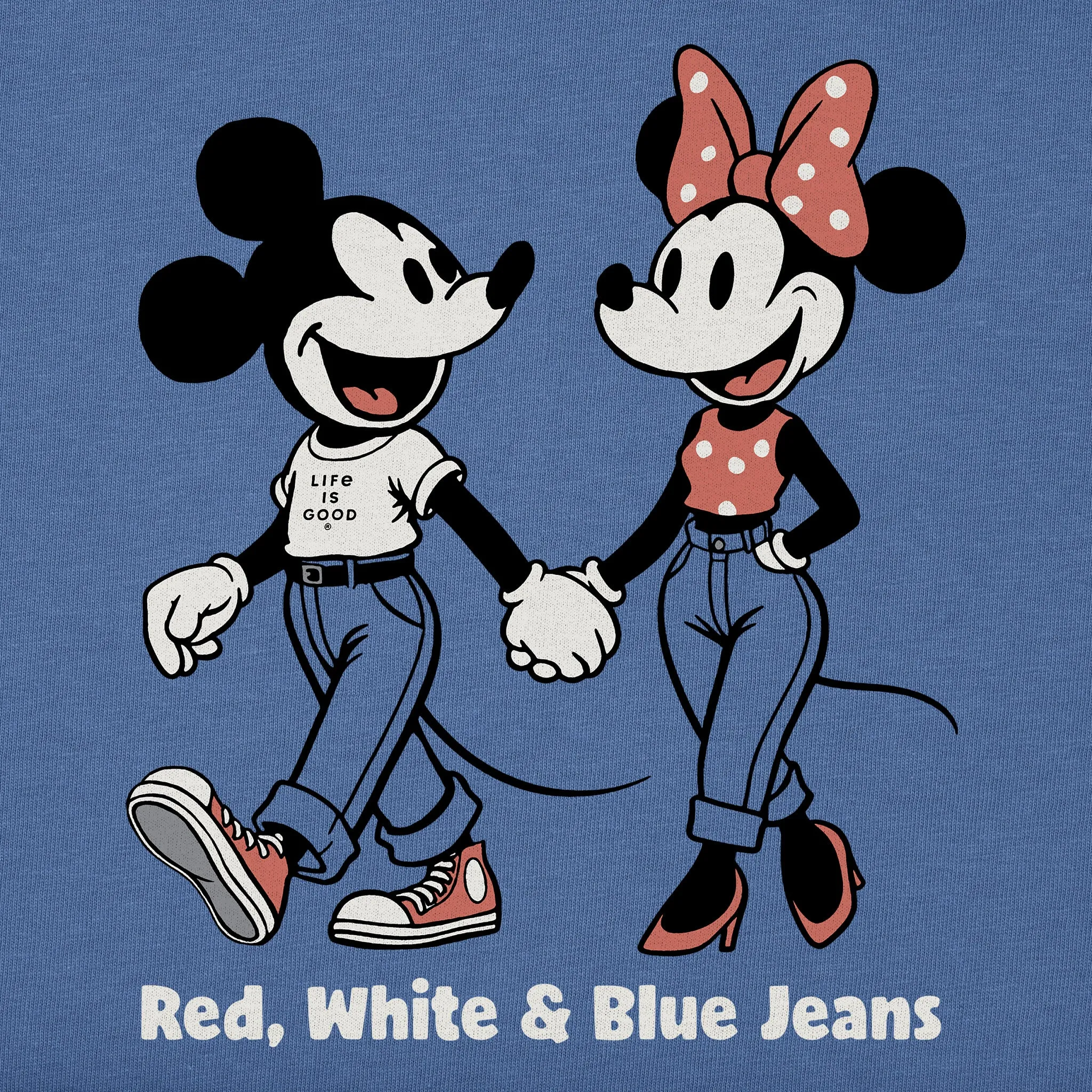 Women's Red White and Blue Jeans Short Sleeve Vee sold by Life is Good product image thumbnail 4