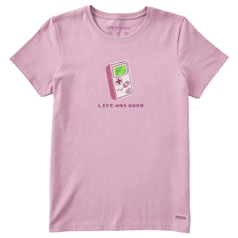 Women's Life Was Good Gameguy Short Sleeve Tee sold by Life is Good