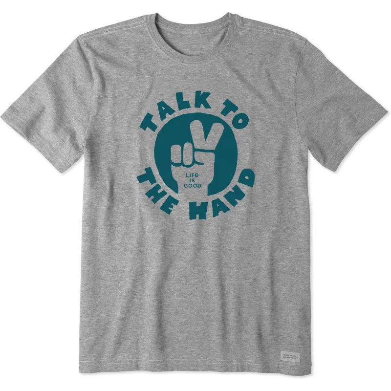 Men's Talk to the Hand Short Sleeve Tee sold by Life is Good